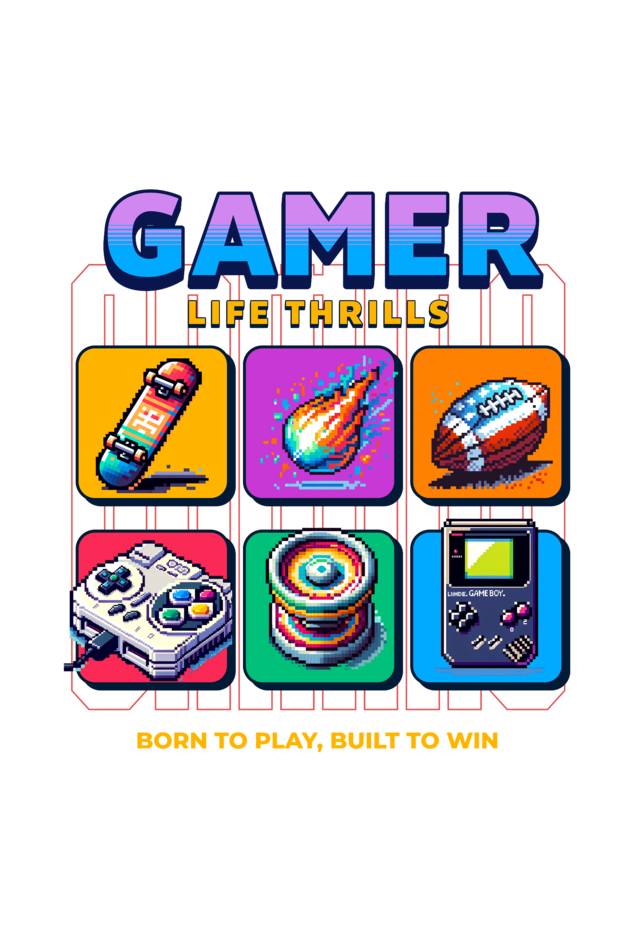 Gamer Thrills T-Shirt | Fun Gamer’s Tee