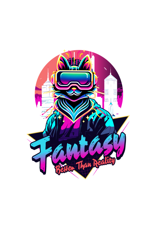 Fantasy Better Than Reality T-Shirt | Neon Life Pun