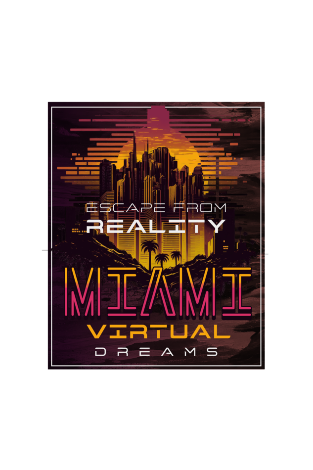 Escape the Reality T-Shirt | Miami Virtual Dreams