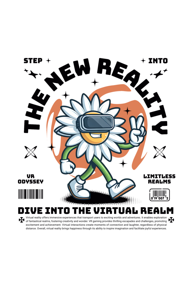 New Reality T-Shirt | Virtual Realm Odyssey