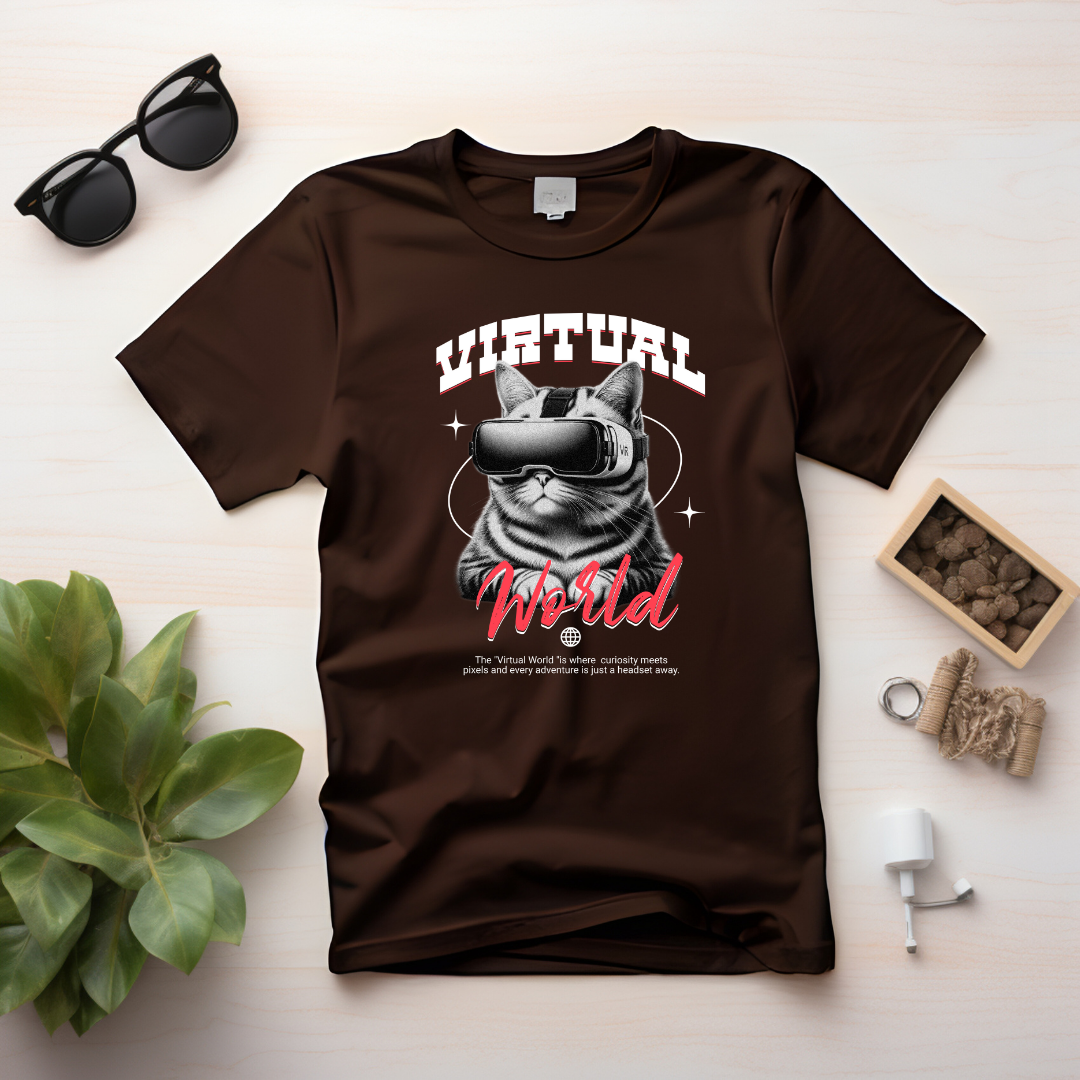 Virtual World T-Shirt | Pawsitive Tech