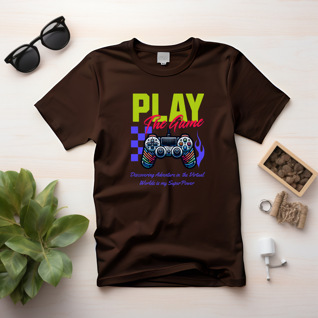 Play the Game T-Shirt | Adventure Awaits in Virtual Worlds