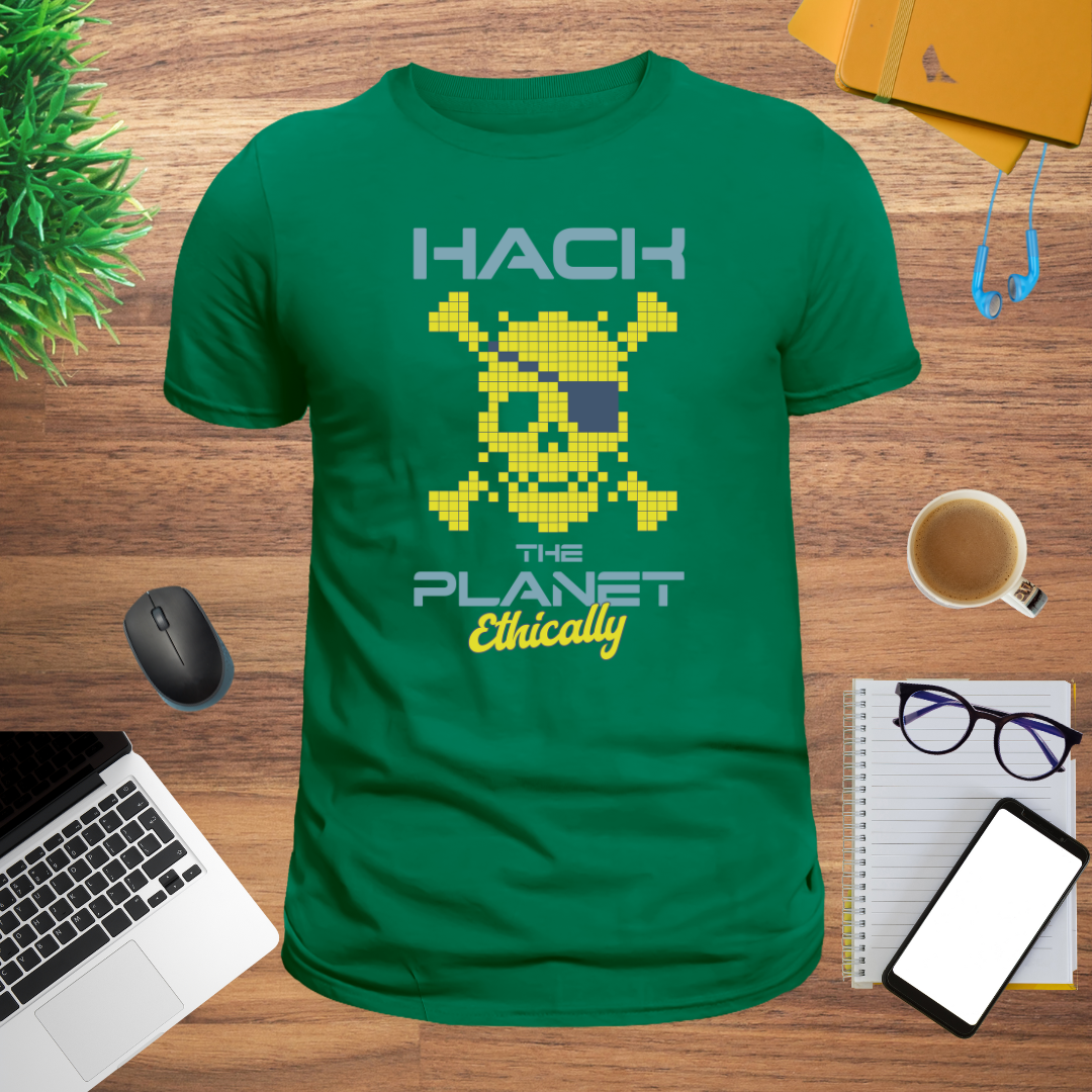 Hack the Planet Ethically | Cybersecurity T-Shirt