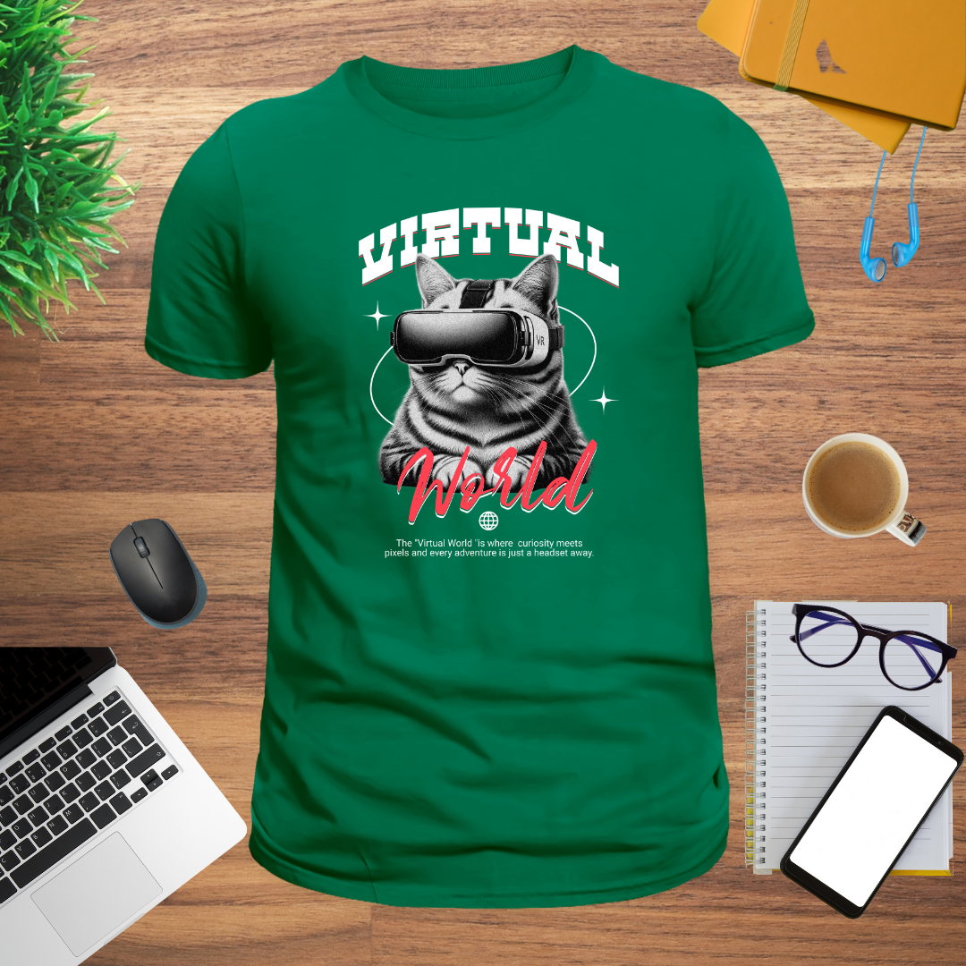 Virtual World T-Shirt | Pawsitive Tech