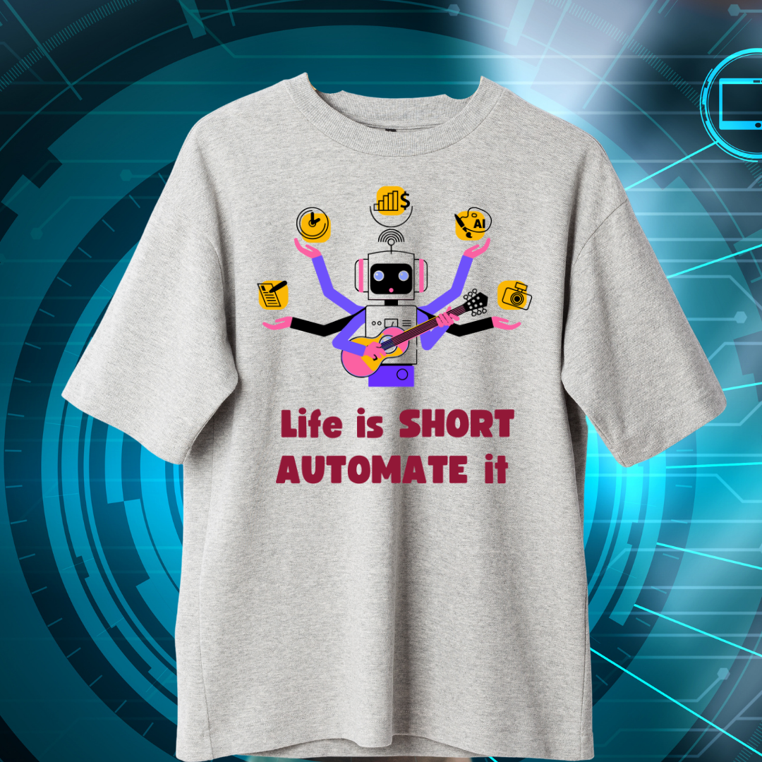 Automate Life T-Shirt| Fun Robot Tee