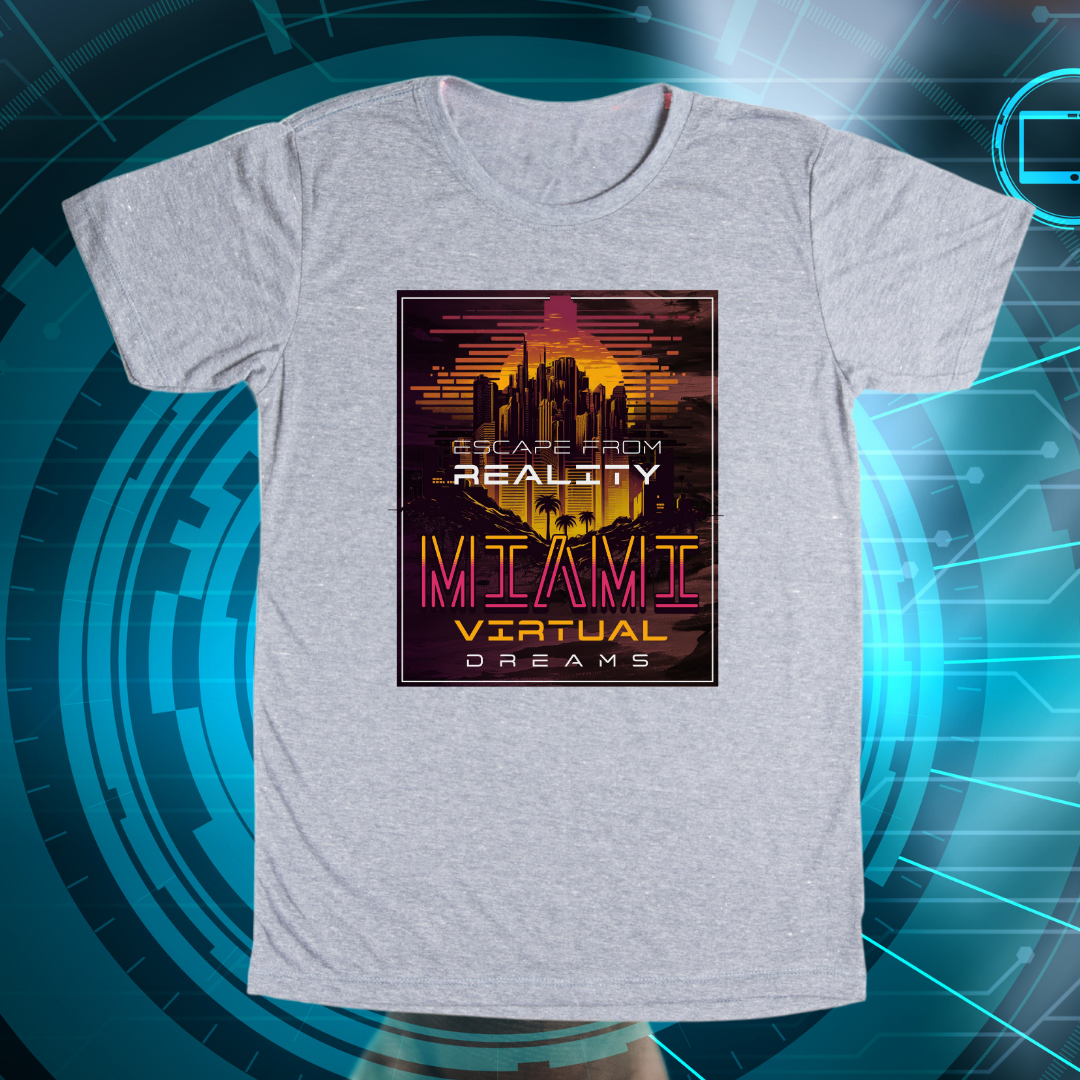 Escape the Reality T-Shirt | Miami Virtual Dreams