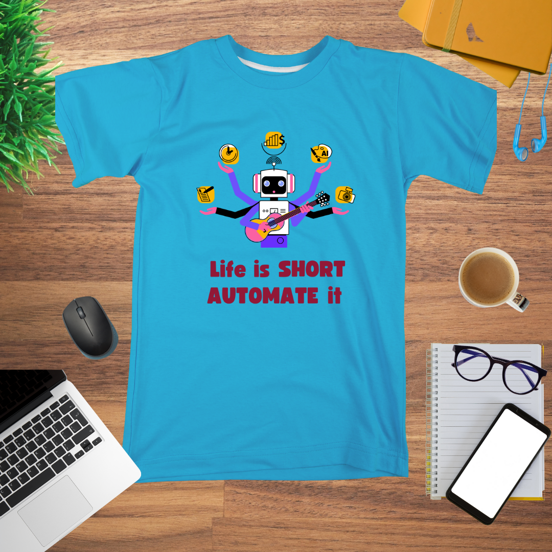 Automate Life T-Shirt| Fun Robot Tee