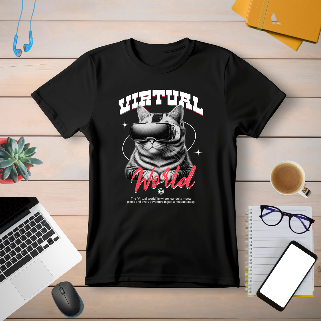 Virtual World T-Shirt | Pawsitive Tech