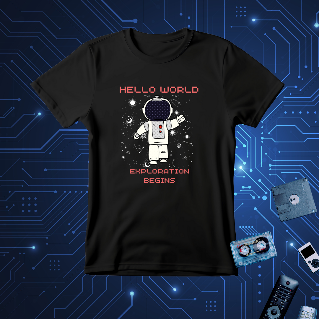 Astro Techie T-Shirt| Hello World