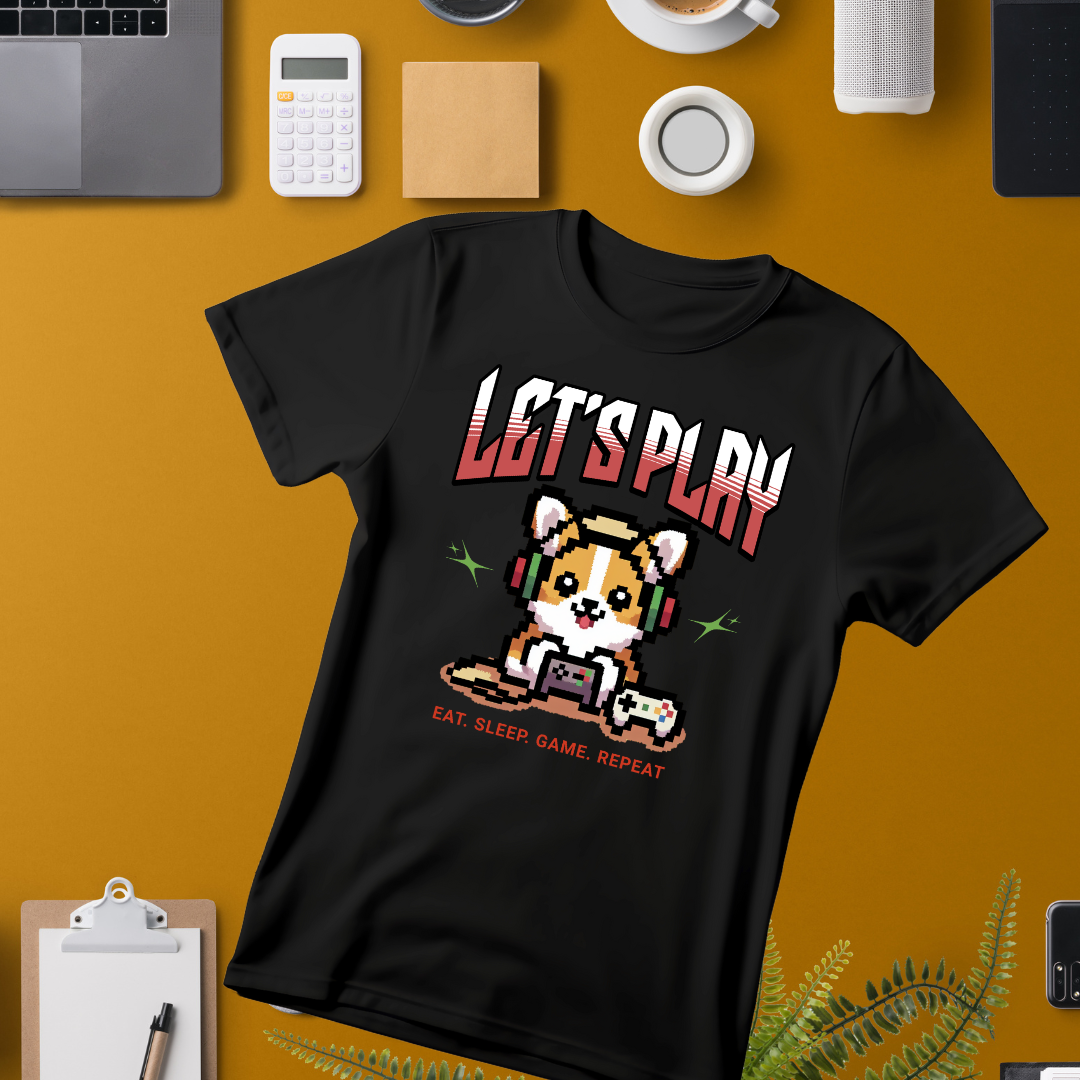 Cute Coorgi Gaming T-Shirt | Fun Gamer’s Tee