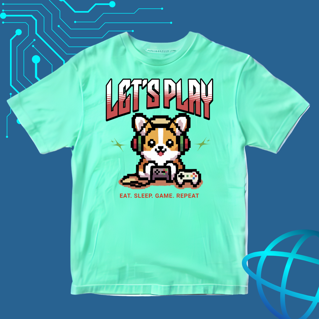 Cute Coorgi Gaming T-Shirt | Fun Gamer’s Tee