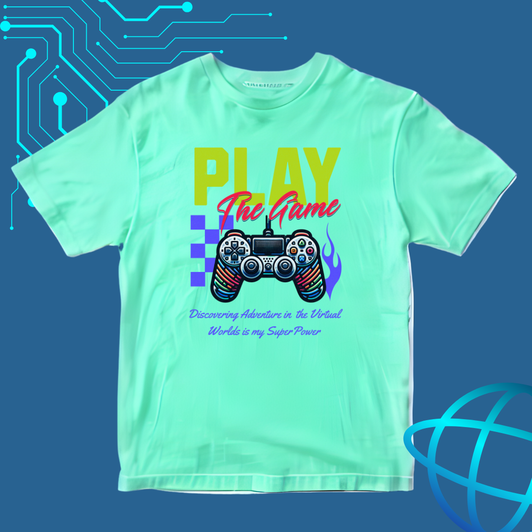 Play the Game T-Shirt | Adventure Awaits in Virtual Worlds