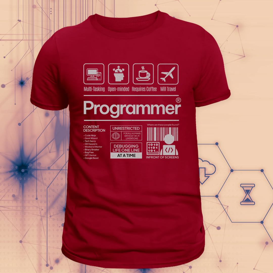 Programmer T-Shirt | Code, Debug, Conquer
