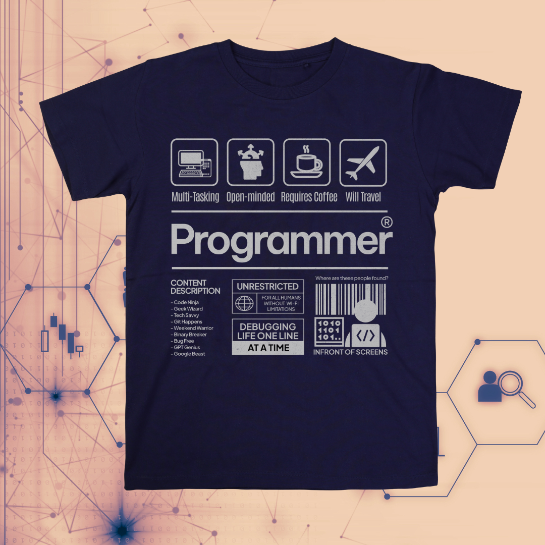 Programmer T-Shirt | Code, Debug, Conquer