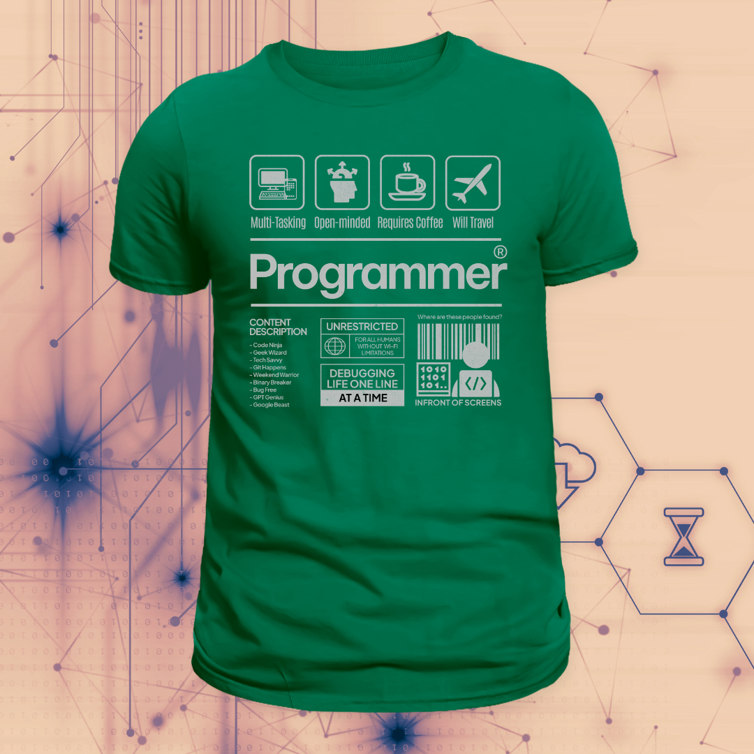 Programmer T-Shirt | Code, Debug, Conquer