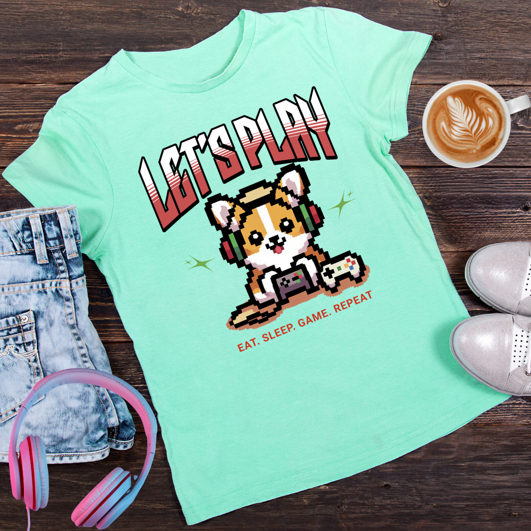 Cute Coorgi Gaming T-Shirt | Fun Gamer’s Tee