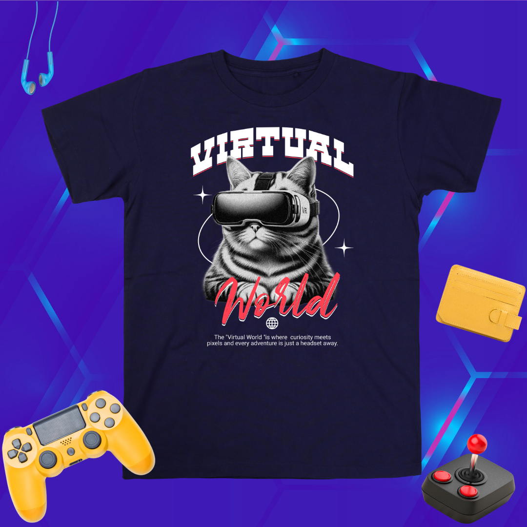Virtual World T-Shirt | Pawsitive Tech