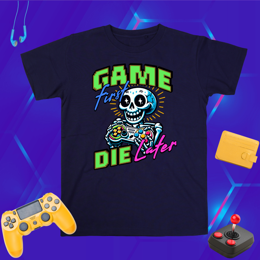 Game First T-Shirt | Fun Gamer’s Tee