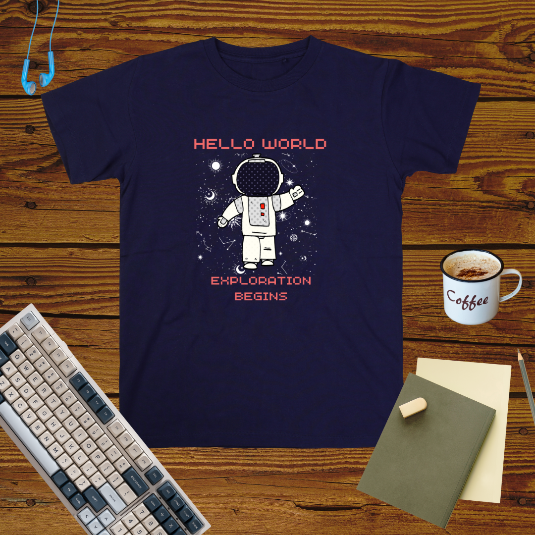 Astro Techie T-Shirt| Hello World