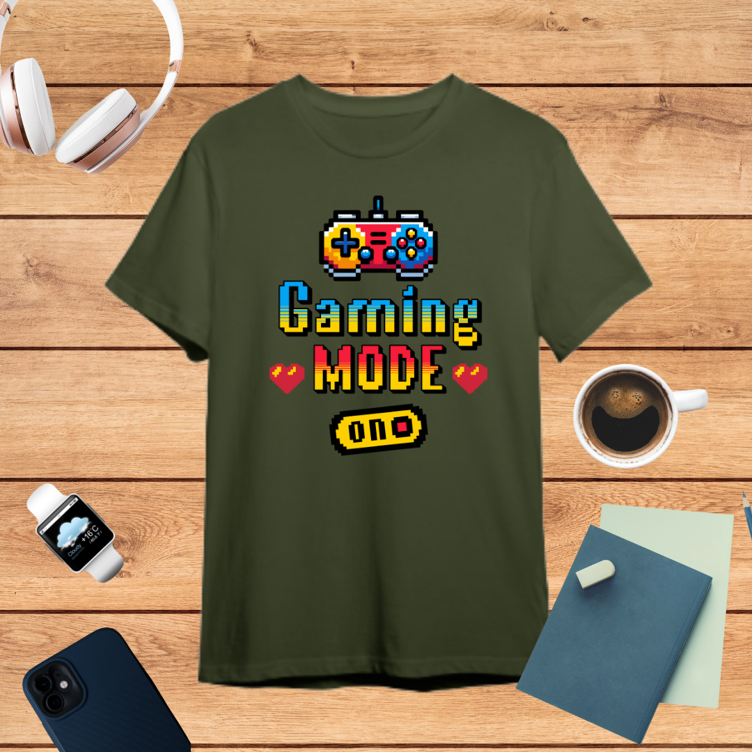 Gaming Mode ON T-Shirt | Fun Gamer’s Tee