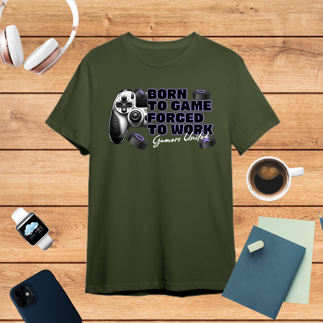 Born to Play T-Shirt | Gamer Humor at Its Best