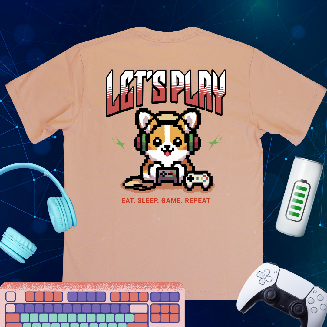 Cute Coorgi Gaming T-Shirt | Fun Gamer’s Tee