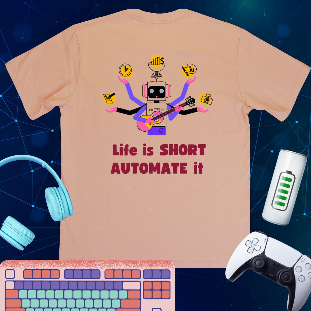 Automate Life T-Shirt| Fun Robot Tee
