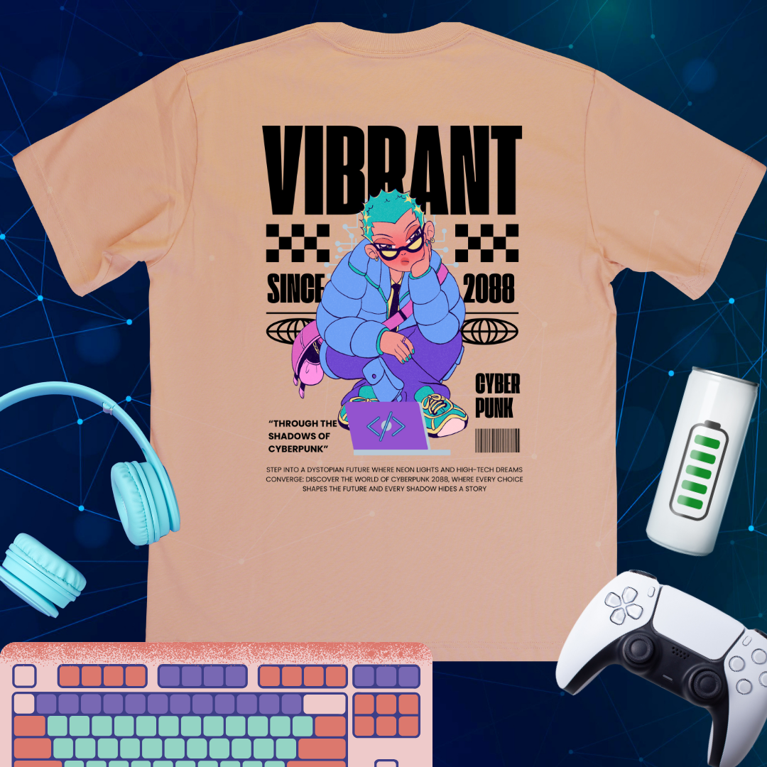 Lost in the Neon Code | Cyberpunk T-Shirt