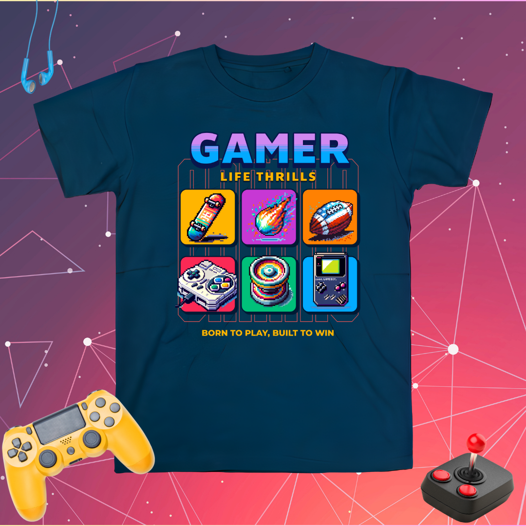 Gamer Thrills T-Shirt | Fun Gamer’s Tee