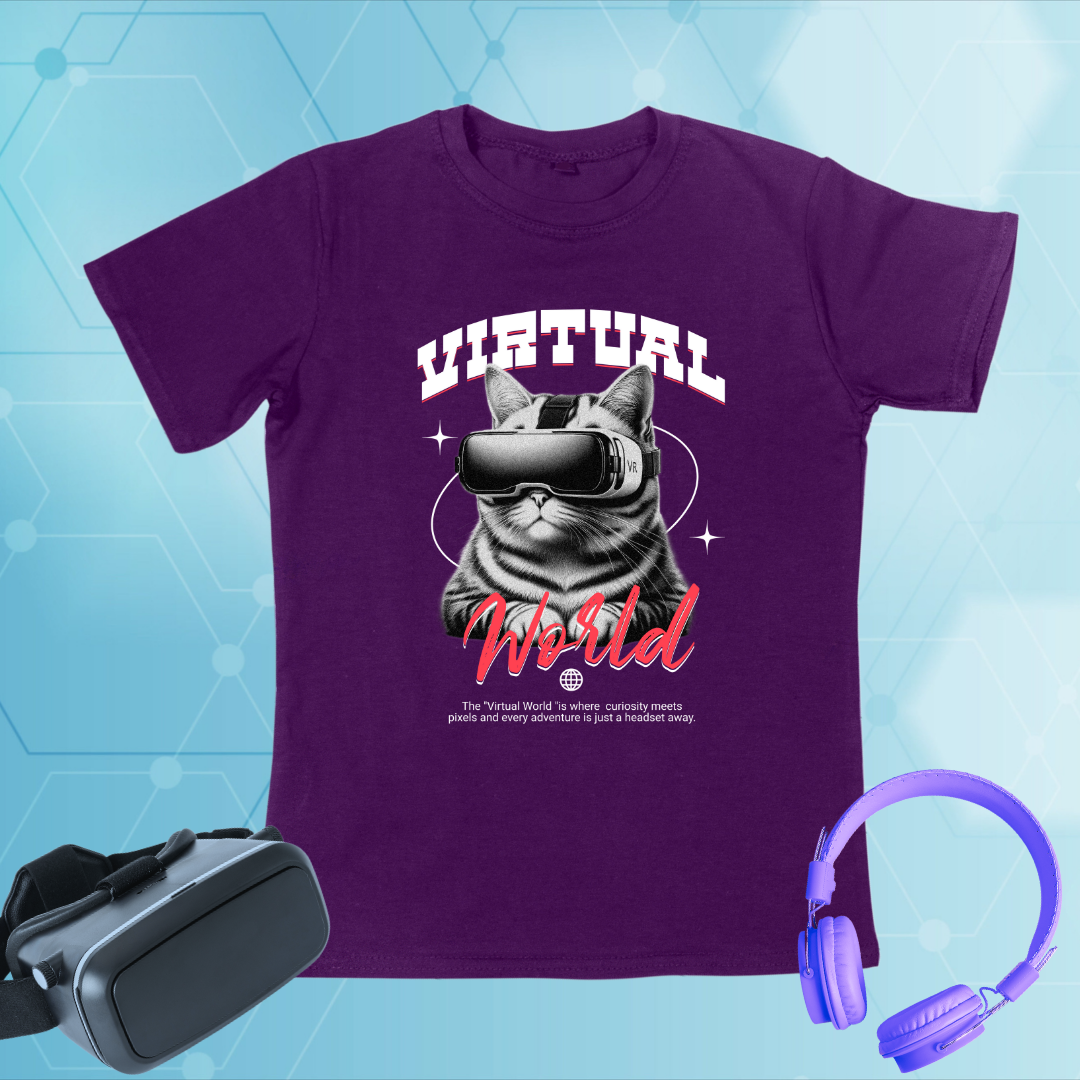 Virtual World T-Shirt | Pawsitive Tech