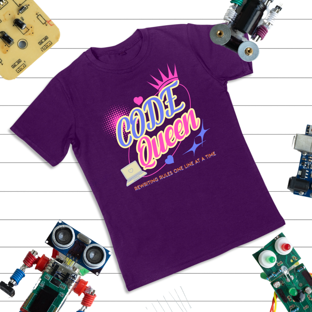 Code Queen👑| Women in Tech T-Shirt