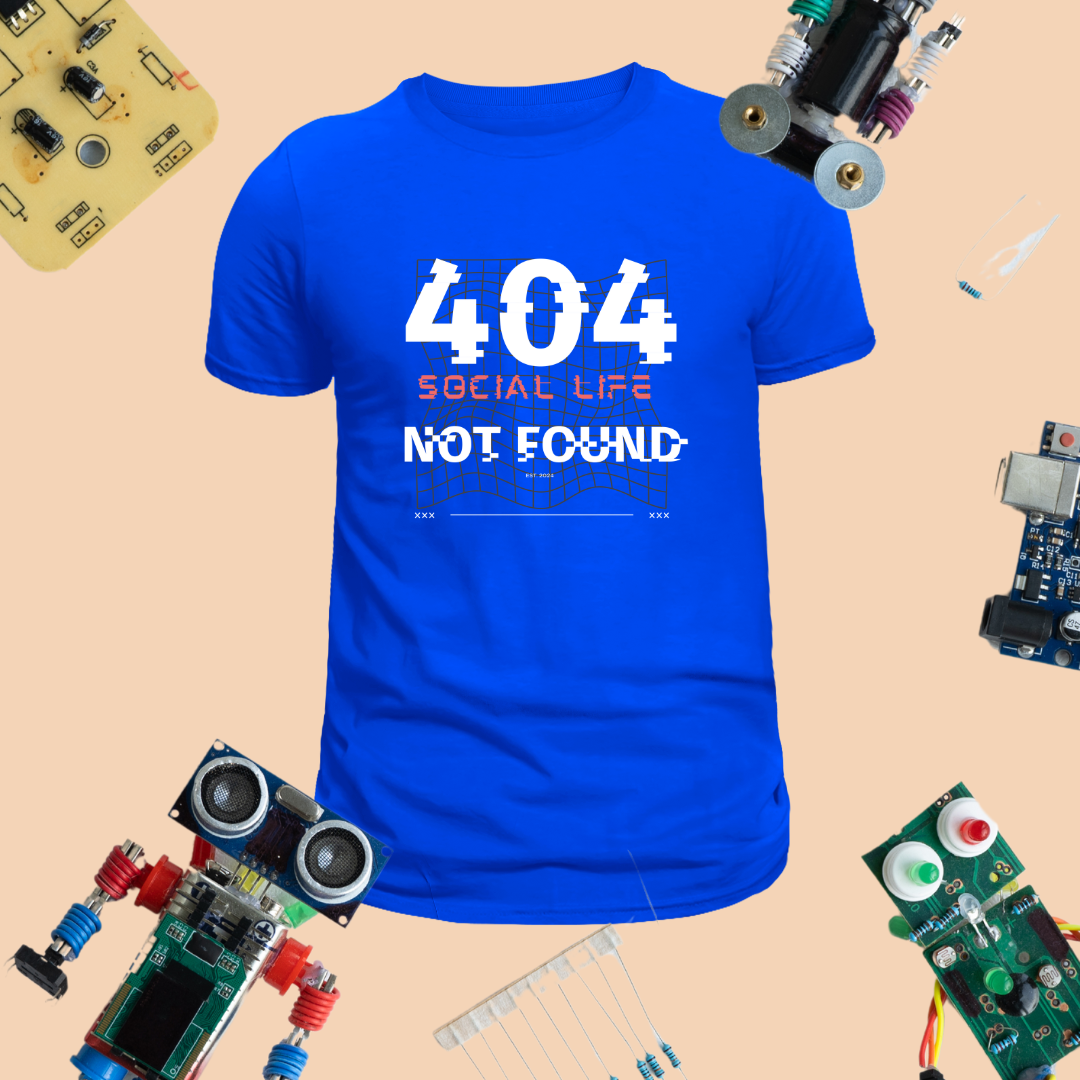 Social Life Error 404 T-Shirt