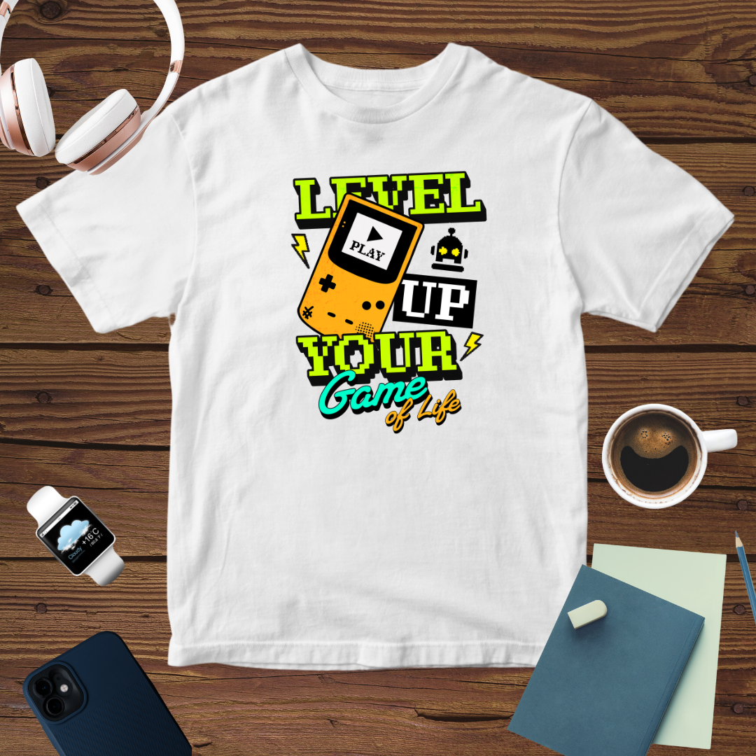 Retro Gamer T-Shirt | Level Up in the Game of Life
