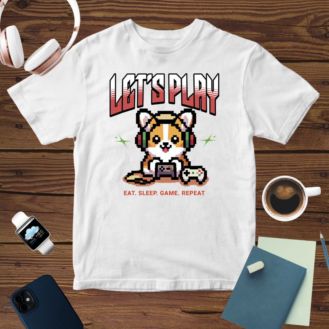 Cute Coorgi Gaming T-Shirt | Fun Gamer’s Tee