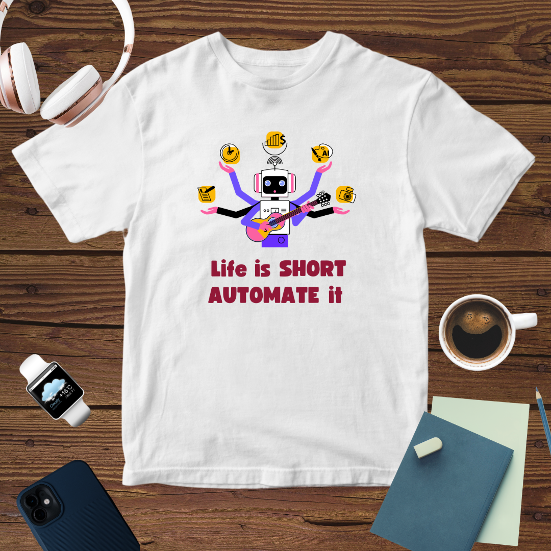 Automate Life T-Shirt| Fun Robot Tee