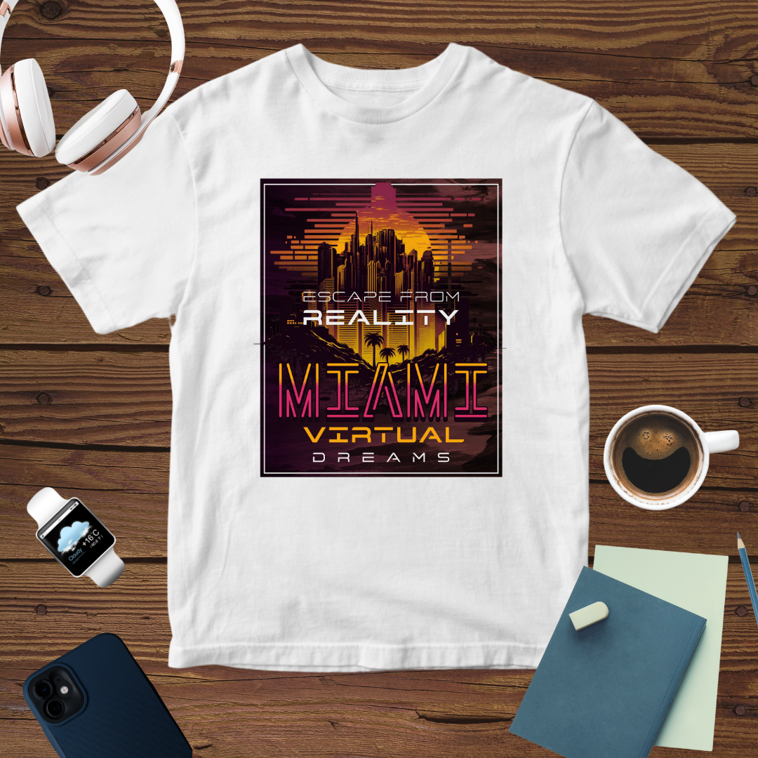Escape the Reality T-Shirt | Miami Virtual Dreams