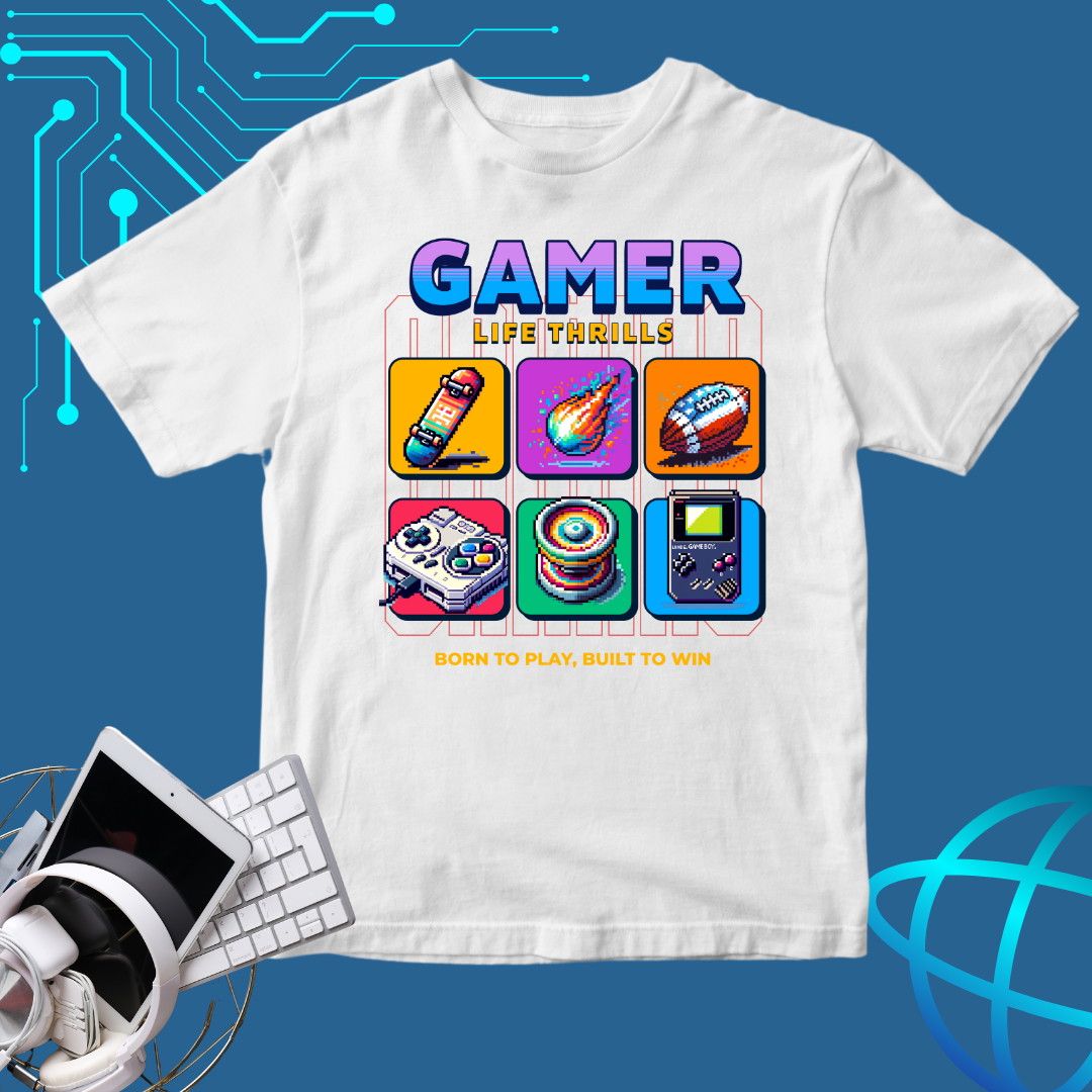 Gamer Thrills T-Shirt | Fun Gamer’s Tee