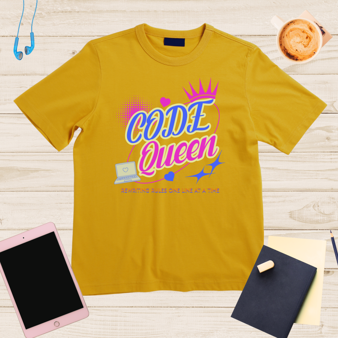 Code Queen👑| Women in Tech T-Shirt