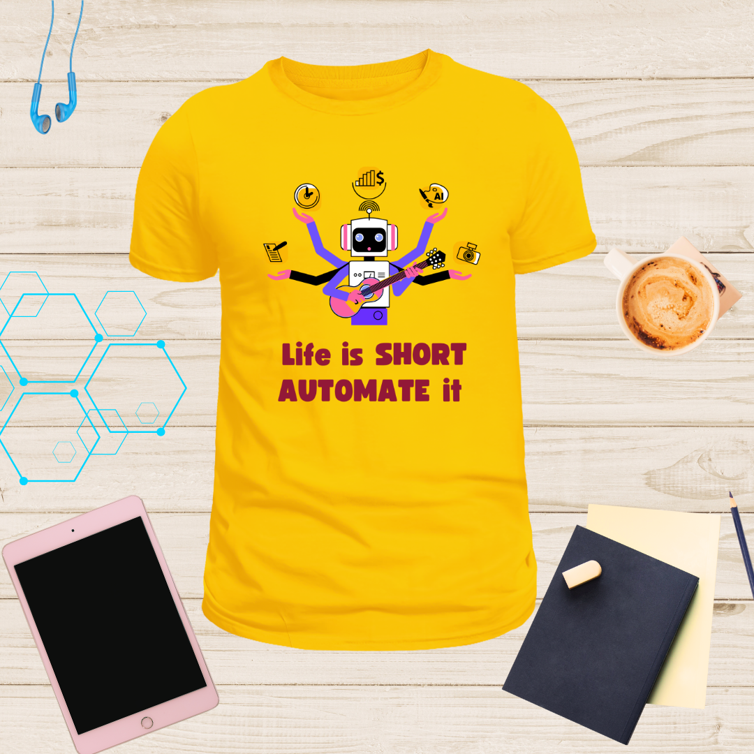 Automate Life T-Shirt| Fun Robot Tee