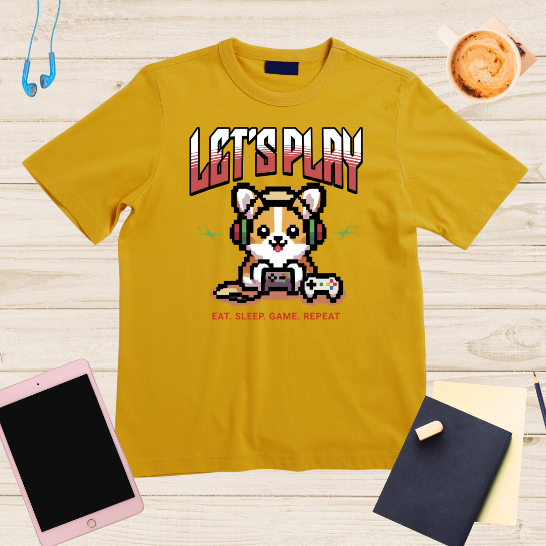 Cute Coorgi Gaming T-Shirt | Fun Gamer’s Tee