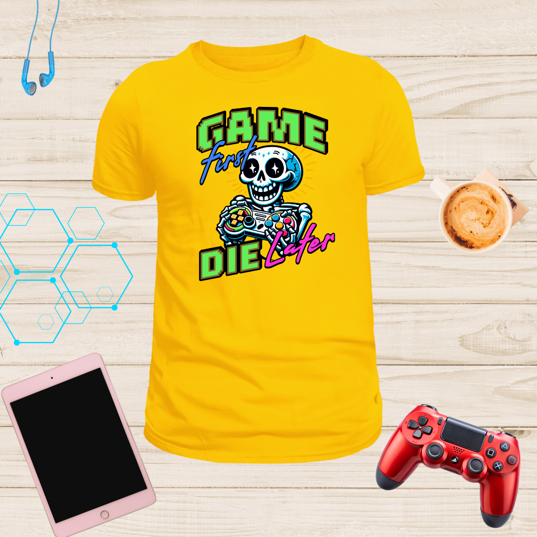 Game First T-Shirt | Fun Gamer’s Tee