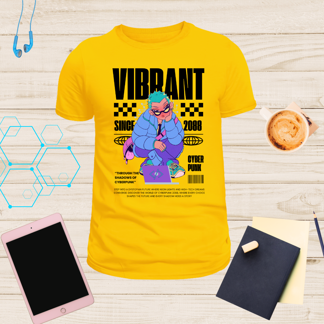 Lost in the Neon Code | Cyberpunk T-Shirt