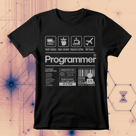 Programmer T-Shirt | Code, Debug, Conquer